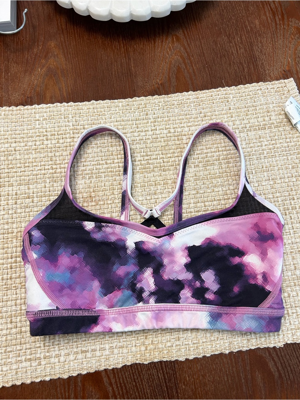 lululemon athletica Purple Tie-Dye Racerback Sports Bra